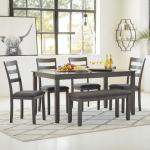 Bridson Modern 6-Piece Gray Dining Set