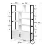 5-Tier Display Shelf with Lockable Doors