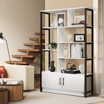 5-Tier Display Shelf with Lockable Doors