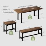 Walnut 5-Piece Extendable Dining Set for 8