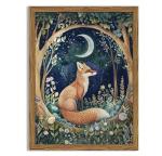 Vintage 3D Textured Fox Wall Art Decor
