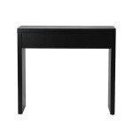 Black Console Table with Drawer by Oikiture