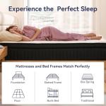 King Size 12-Inch Hybrid Mattress with Strong Support