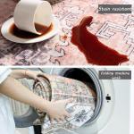 Gray Vintage Washable 4x6 Area Rug