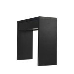 Black Console Table with Drawer by Oikiture