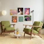 Colorful Vintage Wall Art Set of 6 Prints