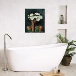 African American Women Wall Art with Floral Design