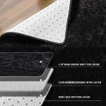 Super Soft 5x7 Black Shag Area Rug