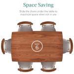 7-Piece Mid-Century Modern Dining Table Set