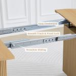 Extendable Round Dining Table for 4-8 People