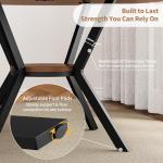 Round 42" Farmhouse Dining Table with Storage