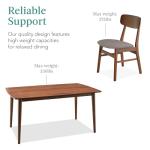 7-Piece Mid-Century Modern Dining Table Set