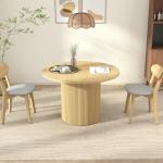 Extendable Round Dining Table for 4-8 People