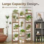 Tall Wood Plant Stand for Indoor and Outdoor Use