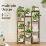 Tall Wood Plant Stand for Indoor and Outdoor Use