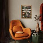 Vintage 3D Dragonfly Wall Art - Dark Green