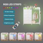 Modern 5-Drawer Dresser with LED Rack