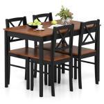 5-Piece Mid Century Dining Table Set for 4