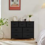 7-Drawer Fabric Storage Dresser with Steel Frame