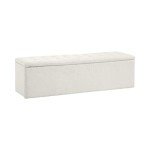 Oikiture Tufted Storage Ottoman Bench for Home