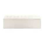 Oikiture Tufted Storage Ottoman Bench for Home