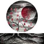 3 Piece Full Moon Tree Canvas Wall Art