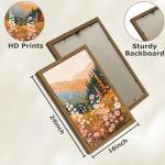 Colorful Boho Landscape Wall Art with Frame