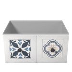 Vintage 6-Drawer Tallboy Storage Cabinet in White