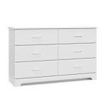 Storkcraft Brookside White 6-Drawer Dresser