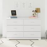 Storkcraft Brookside White 6-Drawer Dresser