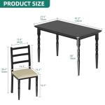 YITAHOME 5-Piece Farmhouse Dining Set for 4