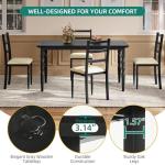YITAHOME 5-Piece Farmhouse Dining Set for 4
