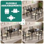 YITAHOME 5-Piece Farmhouse Dining Set for 4