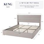 King Size Lift-Up Storage Bed with Headboard
