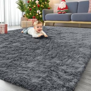 OLANLY 6x9 Washable Soft Shaggy Area Rug