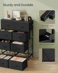 SONGMICS 8-Drawer Dresser in Ink and Ebony Black