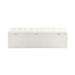 Oikiture Tufted Storage Ottoman Bench for Home