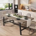 Industrial Wooden Dining Table for 6-8 People