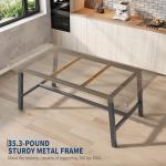 Industrial Wooden Dining Table for 6-8 People