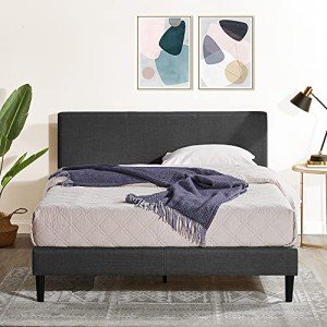 Liam Dark Grey Queen Bed Frame