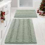 Sage Chenille Bathroom Rugs Set of 2