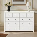 White 10-Drawer Dresser for Bedroom and Living Room