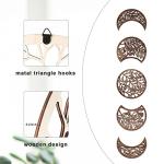 5-Piece Wooden Moon Phase Wall Art Decor