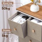 Tall Oak Chest of 8 Drawers Dresser