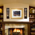 Antique Bronze Wall Sconce with Candle Holder, Set of 2