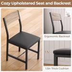 5-Piece Extendable Dining Table Set with Chairs