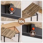 5-Piece Extendable Dining Table Set with Chairs