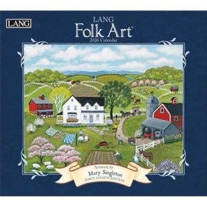 Folk Art Wall Calendar by Mary Singleton