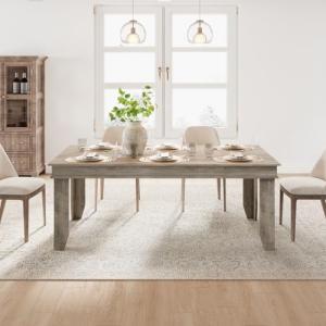Farmhouse Dining Table for 6-8 People, 71