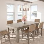 Farmhouse Dining Table for 6-8 People, 71